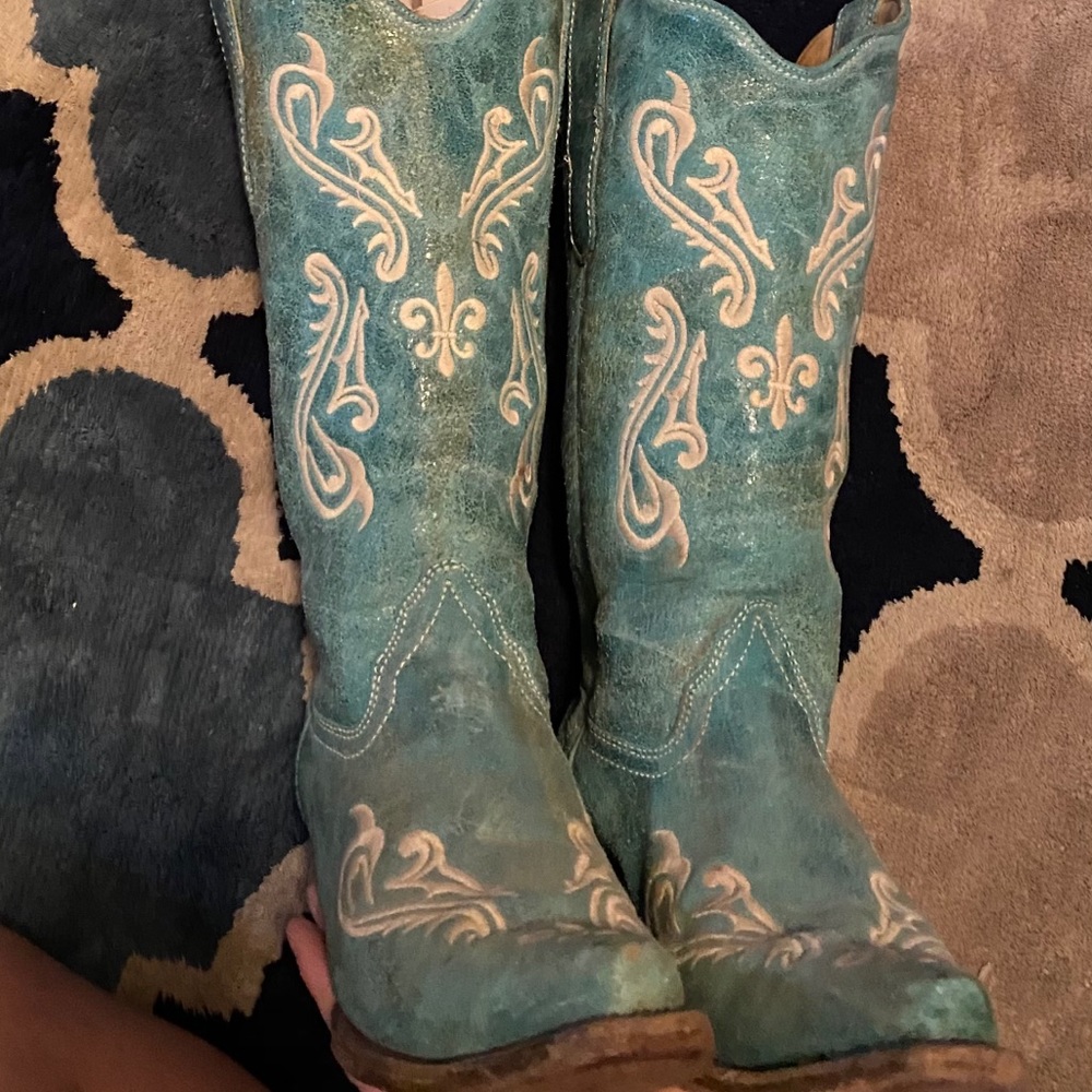Corral Turquoise Western Cowgirl Boots